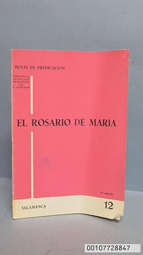 Seller image for EL ROSARIO DE MARIA. FACULTAD TEOLOGIA. SALAMANCA for sale by EL DESVAN ANTIGEDADES