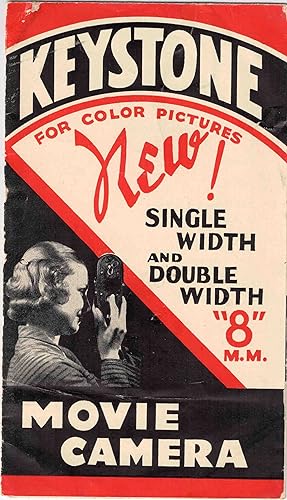 Imagen del vendedor de Keystone for Color Pictures. Single Width and Double Width "8" MM Movie Camera a la venta por High Ridge Books, Inc. - ABAA