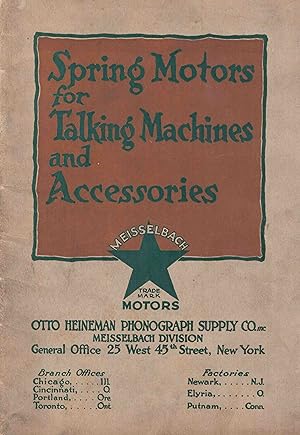 Spring Motors for Talking Machines and Accessories