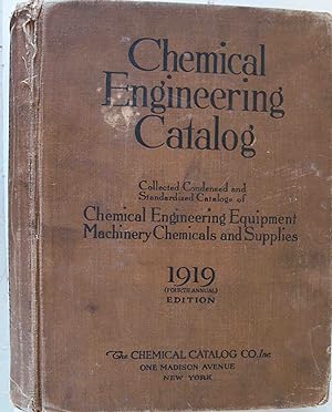 Seller image for Chemical Engineering Catalog - 1919 (Fourth Annual) Edition for sale by High Ridge Books, Inc. - ABAA