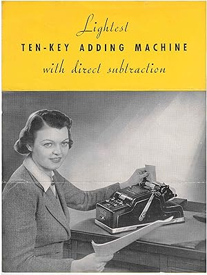 Imagen del vendedor de Lightest Ten-Key Adding Machine with Direct Subtraction a la venta por High Ridge Books, Inc. - ABAA