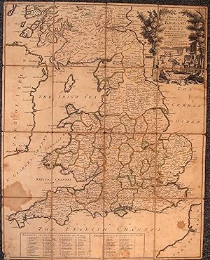 A Modern Map of the Post Roads in England and Wales with Part of Scotland