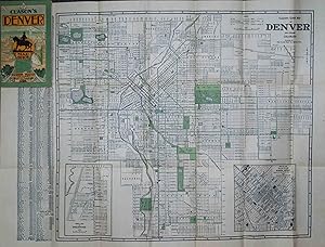 Seller image for Clason's Guide Map of Denver and Suburbs for sale by High Ridge Books, Inc. - ABAA