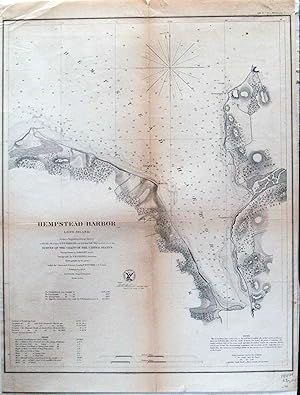 Image du vendeur pour Hempstead Harbor, Long Island from a Trigonometric Survey mis en vente par High Ridge Books, Inc. - ABAA