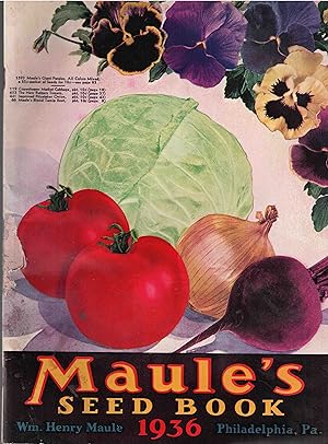 Imagen del vendedor de Maule's Seed Book for 1936 a la venta por High Ridge Books, Inc. - ABAA