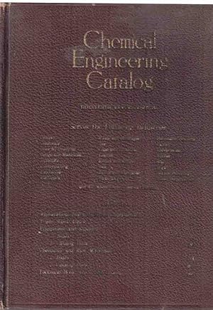 Seller image for Chemical Engineering Catalog - 1928 Edition, Thirteenth Annual for sale by High Ridge Books, Inc. - ABAA
