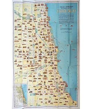 Chicago Motor Coach Pictorial Map of Chicago