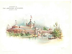 10 Chromolithographic Views of Buildings at the Columbian Exposition