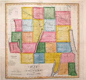 Map of the Counties of Ontario and Yates