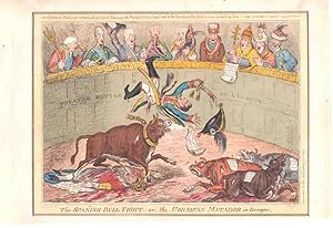The Spanish Bull Fight or the Corsican Matador in Danger