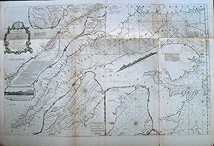Seller image for An Exact Chart of the River St. Laurence from Fort Frontenac to the Island of Anticosti Shewing the Soundings, Rocks, Shoals & c. with View of the Lands and All Necessary Instructions for Navigating That River to Quebec for sale by High Ridge Books, Inc. - ABAA