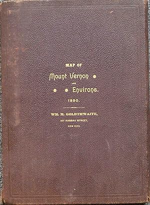 Image du vendeur pour Map of Mount Vernon and Environs, Westchester Co., N. Y., Showing Lot Numbers, Subdivisions of Lots and Property Lines mis en vente par High Ridge Books, Inc. - ABAA