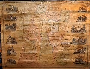 Imagen del vendedor de Map of the Town of Goshen, Litchfield County, Connecticut a la venta por High Ridge Books, Inc. - ABAA