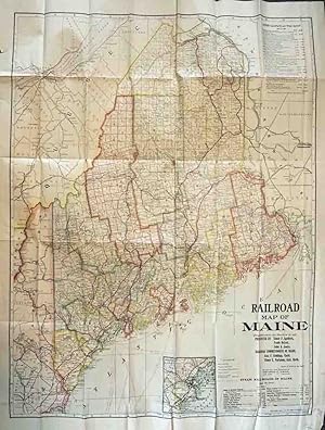 Imagen del vendedor de Railroad Map of Maine a la venta por High Ridge Books, Inc. - ABAA