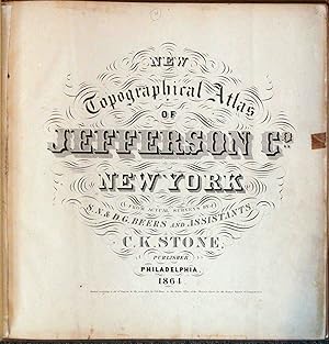 Imagen del vendedor de New Topographical Atlas of Jefferson Co., New York a la venta por High Ridge Books, Inc. - ABAA