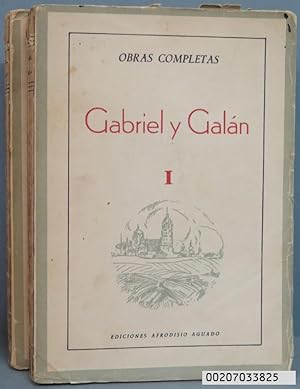 Imagen del vendedor de OBRAS COMPLETAS. GABRIEL Y GALN AFRODISIO AGUADO. 2 TOMOS a la venta por EL DESVAN ANTIGEDADES