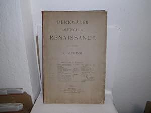 Bild des Verkufers fr Denkmler Deutscher Renaissance. II. Lieferung. Komplett. zum Verkauf von Der-Philo-soph