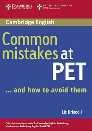 Imagen del vendedor de Common Mistakes at PET / Book. Lower intermediate : .and how to avoid them a la venta por Smartbuy