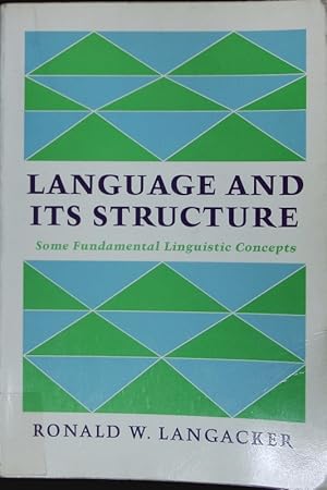 Imagen del vendedor de Language and its structure : some fundamental linguistic concepts. a la venta por Antiquariat Bookfarm