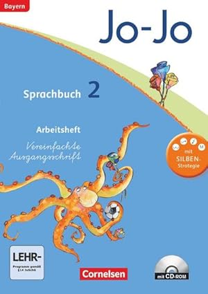 Seller image for Jo-Jo Sprachbuch - Grundschule Bayern. 2. Jahrgangsstufe - Arbeitsheft in Vereinfachter Ausgangsschrift mit CD-ROM for sale by Smartbuy