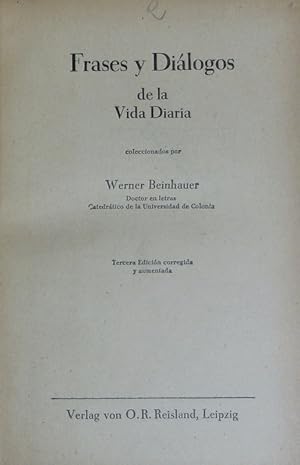 Imagen del vendedor de Frases y Dialogos de la vida diaria. 3.,korr. u. verm. Auflage. a la venta por Antiquariat Bookfarm