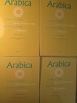 Arabica : Journal of Arabic and Islamic Studies : Tome LIX, Fascicules 1- 2 ; 3- 4; 5; 6 [2012]