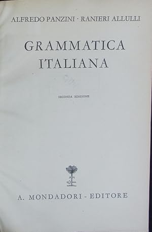 Bild des Verkufers fr Grammatica italiana. zum Verkauf von Antiquariat Bookfarm