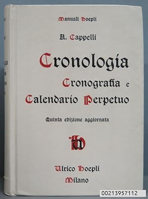 Cronologia E Calendario Perpetuo (Hardcover)