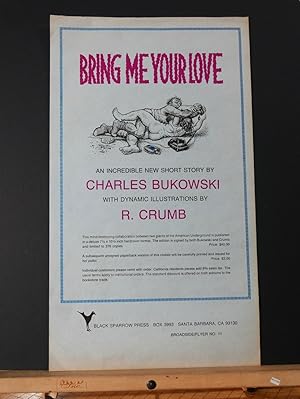 Seller image for Bring Me Your Love (Broadside / Flyer #11) for sale by Tree Frog Fine Books and Graphic Arts