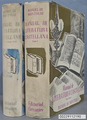 Seller image for MANUAL DE LITERATURA CASTELLANA. MONTOLIU. 2 TOMOS for sale by EL DESVAN ANTIGEDADES