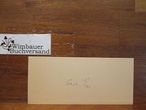 Seller image for Gerhard Ertl Nobelpreis fr Chemie 2007 // Autogramm Autograph signiert signed signee for sale by Antiquariat im Kaiserviertel | Wimbauer Buchversand
