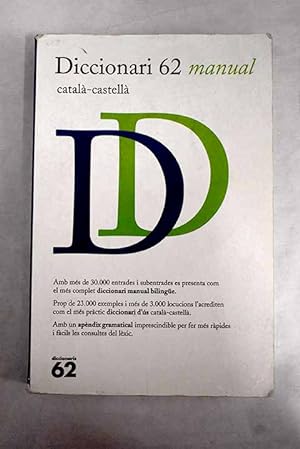 Imagen del vendedor de Diccionari 62 "manual" a la venta por Alcaná Libros