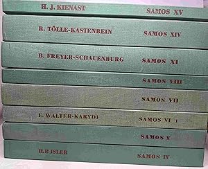 Bild des Verkufers fr Samos Deutsches archologisches institut - (8 Volumes voir description complte / 8 Bnde siehe vollstndige Beschreibung) - Volumes IV V VI.1. VII VIII XI XIV XV zum Verkauf von crealivres