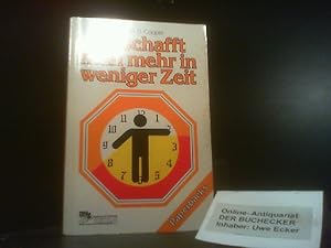 Immagine del venditore per So schafft man mehr in weniger Zeit. Joseph D. Cooper. [Aus d. Amerikan. bertr. von Renate Kebelmann] / MVG-Paperbacks ; 257 venduto da Der Buchecker