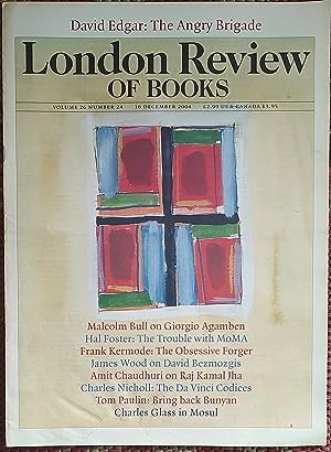 Bild des Verkufers fr London Review Of Books 16 December 2004 zum Verkauf von Shore Books