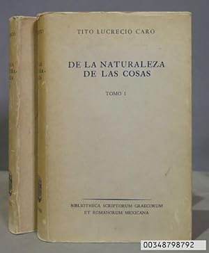 Seller image for 1963.- De la naturaleza de las cosas. TITO LUCRECIO CARO. 2 TOMOS for sale by EL DESVAN ANTIGEDADES