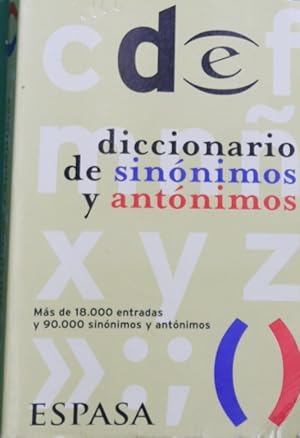 Seller image for Diccionario de sinnimos y antnimos for sale by Librera Alonso Quijano