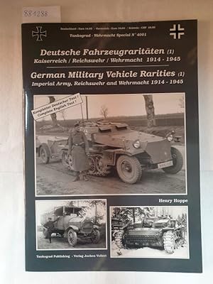 Bild des Verkufers fr Tankograd Wehrmacht Special No. 4001 - Deutsche Fahrzeugraritten (1) : zum Verkauf von Versand-Antiquariat Konrad von Agris e.K.