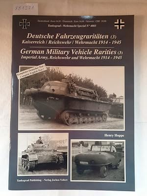 Bild des Verkufers fr Tankograd Wehrmacht Special No. 4003 - Deutsche Fahrzeugraritten (3) : zum Verkauf von Versand-Antiquariat Konrad von Agris e.K.