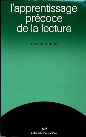 Seller image for L'apprentissage pr?coce de la lecture - Rachel Cohen for sale by Book Hmisphres