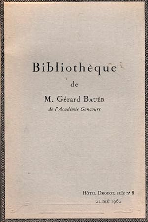 Bibliothèque de M. Gerard Bauer. Livres du XIXe siècle en éditions originales reliés à l'époque -...