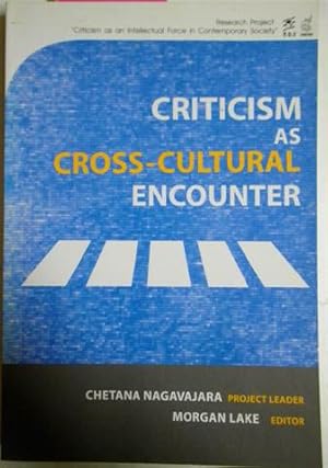 Bild des Verkufers fr Criticism as Cross-Cultural Encounter zum Verkauf von SEATE BOOKS