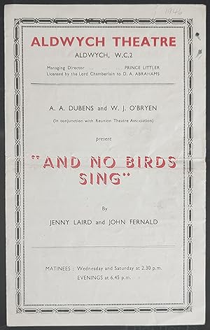 Immagine del venditore per And No Birds Sing venduto da Shore Books