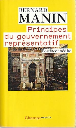 Bild des Verkufers fr Principes du gouvernement reprsentatif, zum Verkauf von L'Odeur du Book