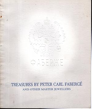 Bild des Verkufers fr Treasures By Peter Carl Faberge and Other Master Jewellers: The Matilda Geddings Gray Foundation Collection. zum Verkauf von Dorley House Books, Inc.