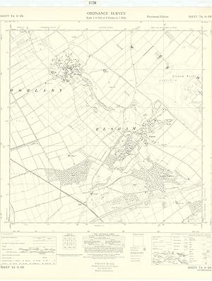 Ordnance Survey Sheet TA 01 SW [Part of Lincolnshire - Elsham, Worlaby]