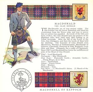 MacDonald, the Clan Donald. MacDonell of Keppoch