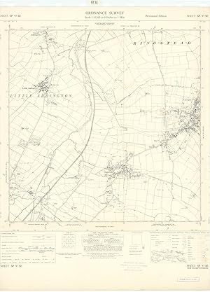 Ordnance Survey Sheet SP 97 SE [Part of Northamptonshire - Raunds, Stanwick, Little & Great Addin...