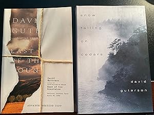 Seller image for East of the Mountains, Advance Reading Copy, First Edition, ** BUNDLE & SAVE, Includes a HC copy of "SNOW FALLING ON CEDARS" by David Guterson with Purchase for sale by Park & Read Books