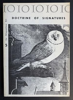 Bild des Verkufers fr Io 5 : Doctrine of Signatures (first printing, Summer 1968) zum Verkauf von Philip Smith, Bookseller